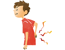 ギックリ腰のイメージ